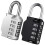 Combo Lock for Lockers 4 Digit Combination Padlock 2 Pack Pad Locks with Code for School Locker Gym Door Storage - Black & Silver 1
