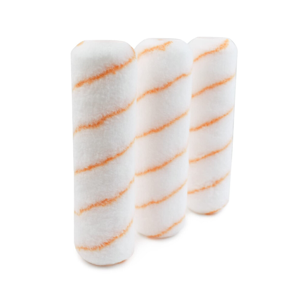 Rollingdog Paint Roller Sleeves 9 Inch - 3/8 Nap Lint Free Polyester For Smooth Wall Painting (Pack Of 3) 6972952978666