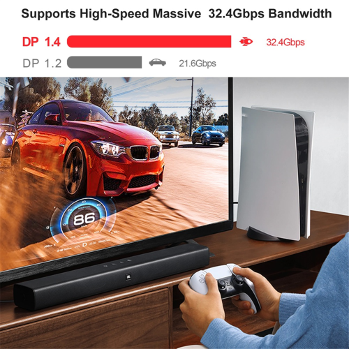 Καλώδιο οπτικών ινών DP 1.4 Καλώδιο 8K Displayport 1