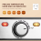 4-slice Nonstick Iron Compact Square Design EU-pistoke 4