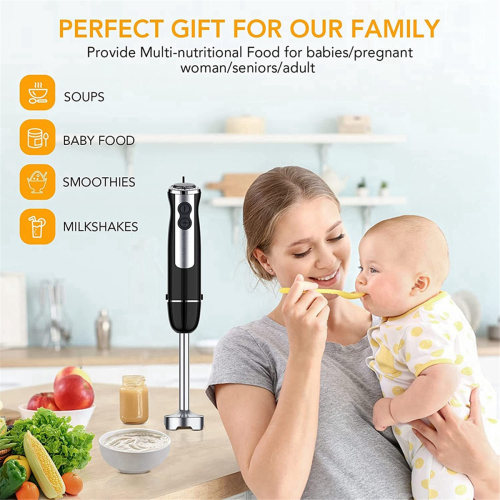 Handheld Electric Blender, 5-in-1 Chopper, Whisk Processor EU Plug 2