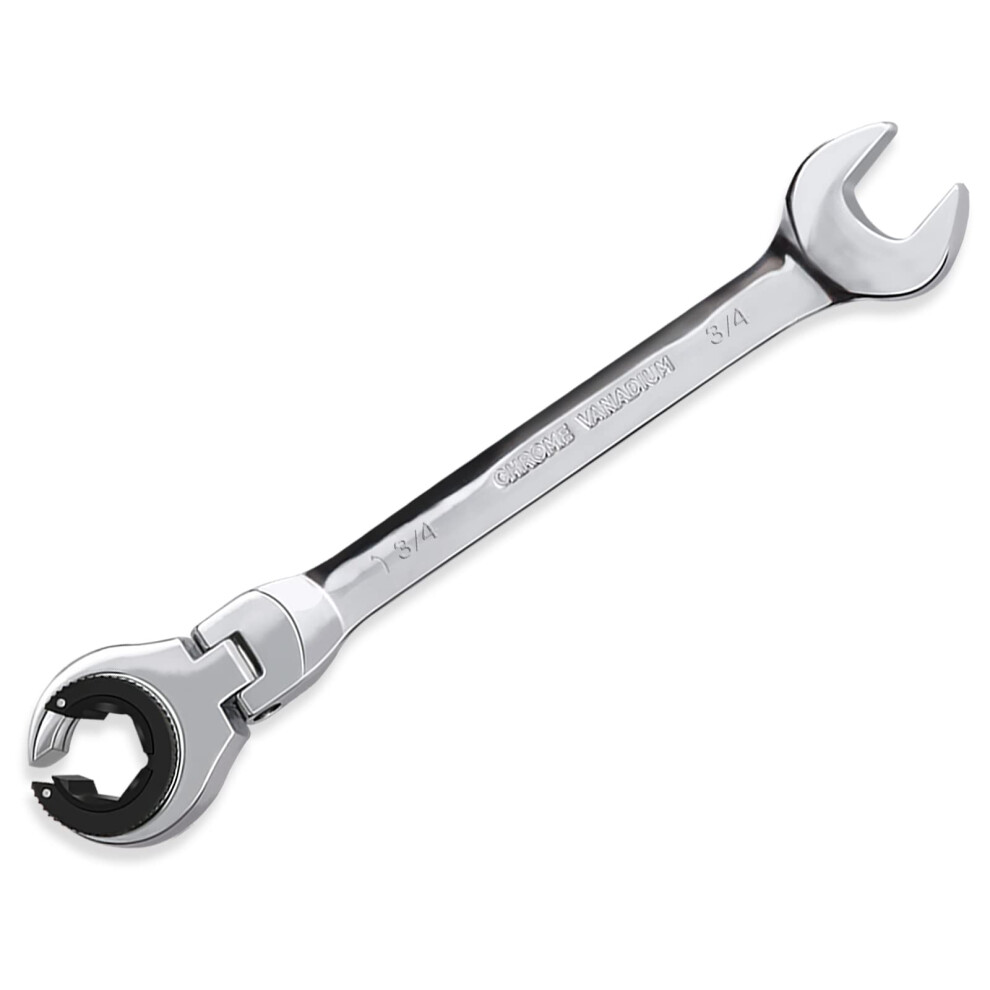 Loschen?1Pcs 3/4 Open Flex-Head Ratcheting Wrench Sae Ratcheting Spanner With 72 Teeth Chrome Vanadium Steel Tubing Ratchet Spanner 6974467617559