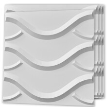Panel de pared decorativo 3D Art3d de 32 pies cuadrados de PVC para decoraci   n de interiores de sala de estar, dormitorio, vest   bulo, oficina, ce