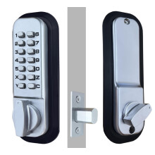 JOUNJIP Deadbolt kulcs nlkli bejrati ajtzr [Zrskor kdot kell megadni] - 100%-ban mechanikus reteszzr, hvelykujjjal forgathat ajtgomb lapo
