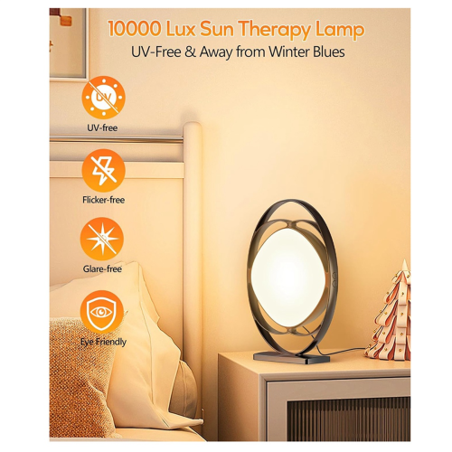 Light Therapy Lamp,10000 Lux UV-Free Therapy Light EU Plug 2