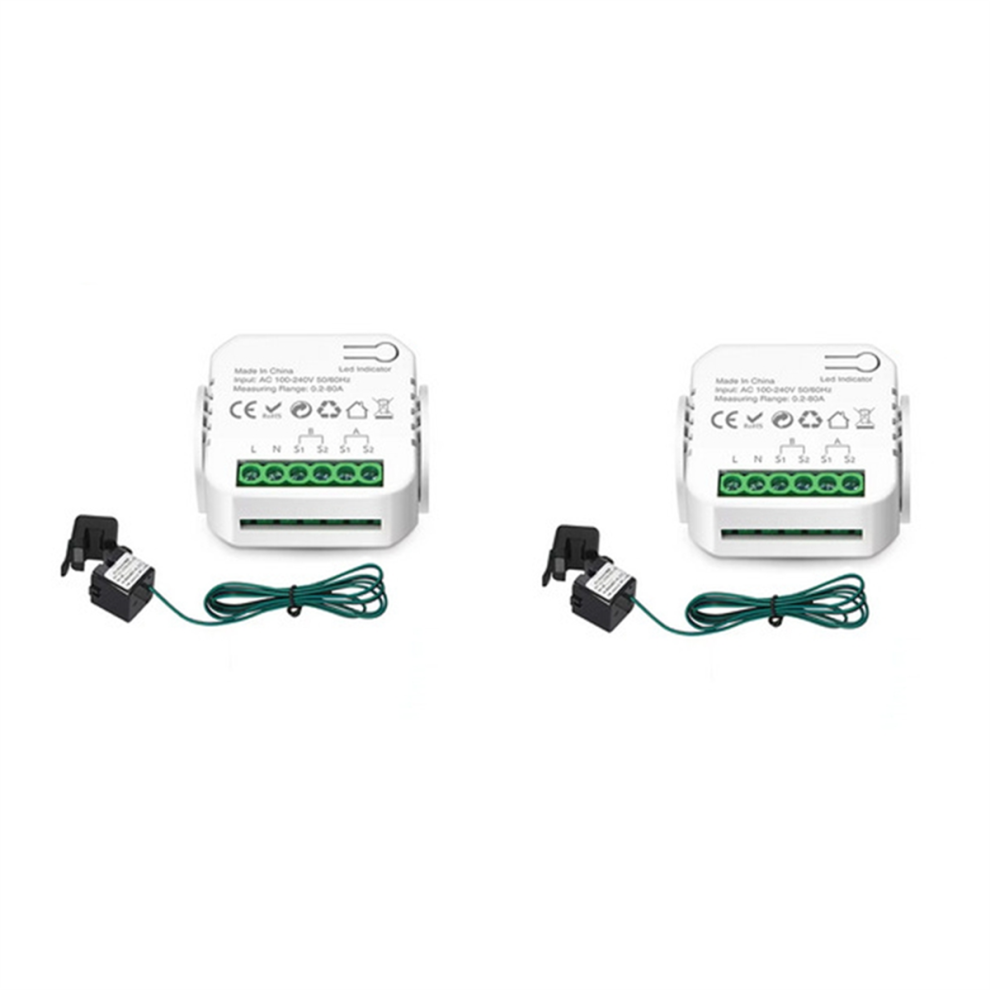Tuya Wifi 80A Smart Meter Digital Energy Meter Current Transformer 4851108229833