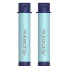 Filtro per l'acqua Waterdrop, cannuccia, purificatore d'acqua, sopravvivenza per campeggio, viaggi, zaino in spalla e preparazione alle emergenze