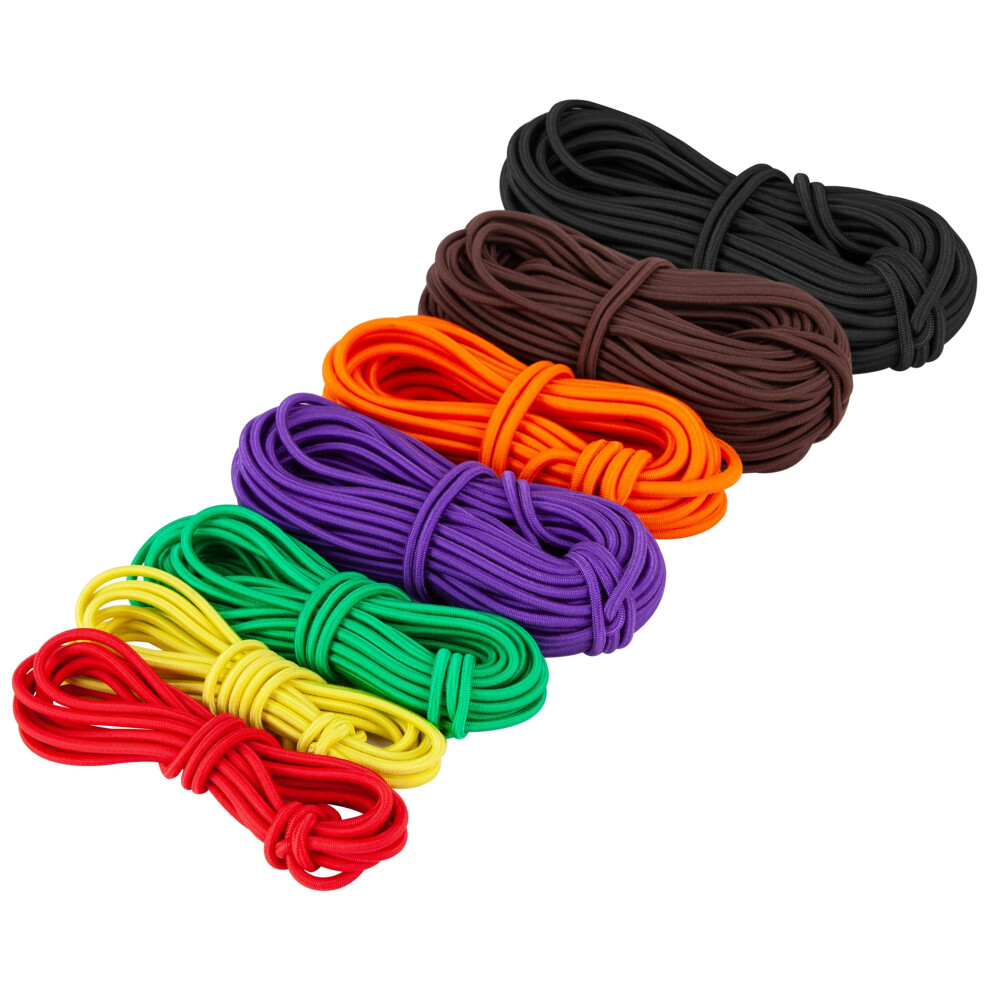 Cartman 1/8 Marine Grade Elastic Cord Crafting Stretch String 100Ft For Camping Kayak Deck Crafting Purple Color 6943536324346