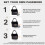 UP Security Small Combination Lock 3 Digit Combo Luggage Locks Travel Lock with Code Small Padlocks for Suitcase Backpack Zipper Bag Tool Box 5