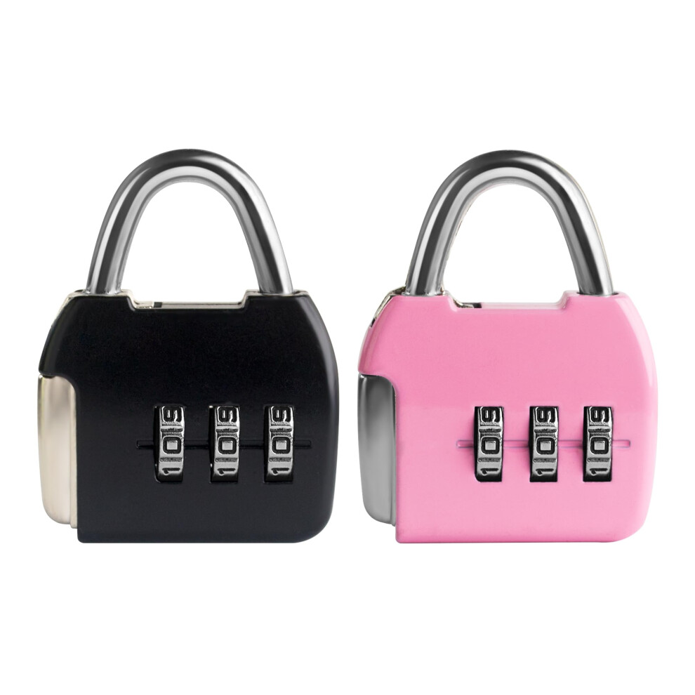 UP Security Small Combination Padlock 3-Digit Combination Locks Travel Luggage Lock with Code Mini Combo Lock for Suitcase Locker Bag Box Back-image-OPC-PGFX8YW-NEW