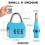 UP Security Small Combination Padlock 3 Digit Combination Zipper Lock Travel Safe Code Lock Mini Combo Suitcase Locks for Luggage Backpack Bag 2