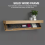 Solid Wood Floating Shelf with Hidden Compartment Home Decor A 3