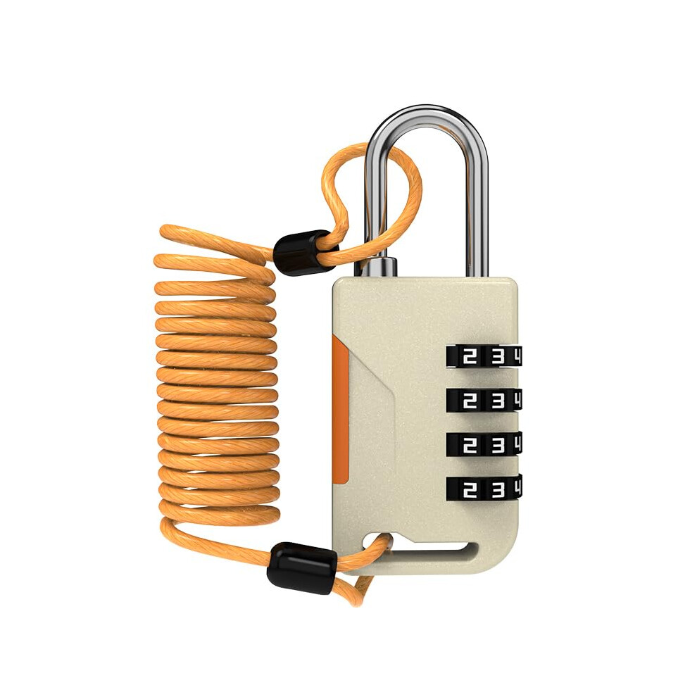 Up Security Ski Lock Small Combination Lock With Retractable Cable (36In) Combo Cable Padlocks For Outdoor Use Snowboard Travel Luggage Suitcase 6974451481685