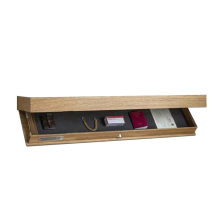 Solid Wood Floating Shelf with Hidden Compartment Home Decor A