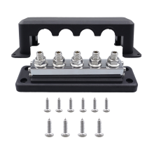 M10 Power Distribution Block 24V 600A pre Truck Boat Car Black