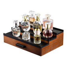 Wooden Cologne Organizer Shelf for Men Dresser, 3 Tier Display Stand