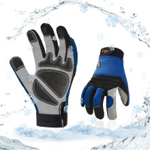 Vgo... 0C/32F Winter 3M Thinsulate-geftterte Arbeitshandschuhe, wasserdichte Arbeitshandschuhe, Verwendung in Khlrumen, Gefrierschrnken (L, Blau,