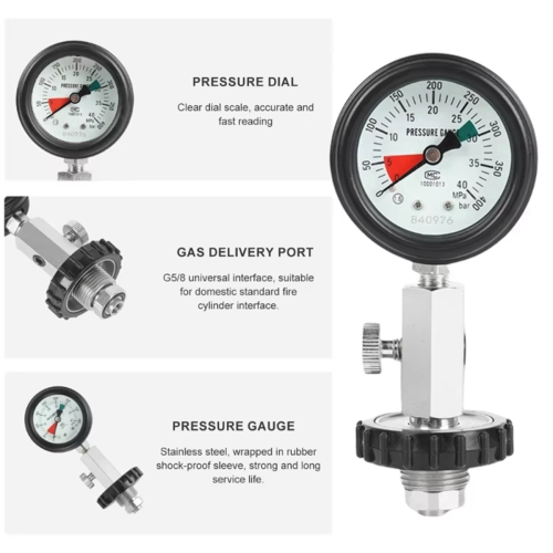 Δεξαμενές εργαλείων κατάδυσης υψηλής ακρίβειας Μετρητές πίεσης κυλίνδρου αέρα 1