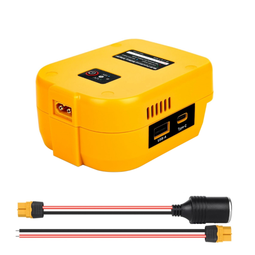 Batterijadapter met USB/Type-C/XT60-poort, voor 20V-batterij