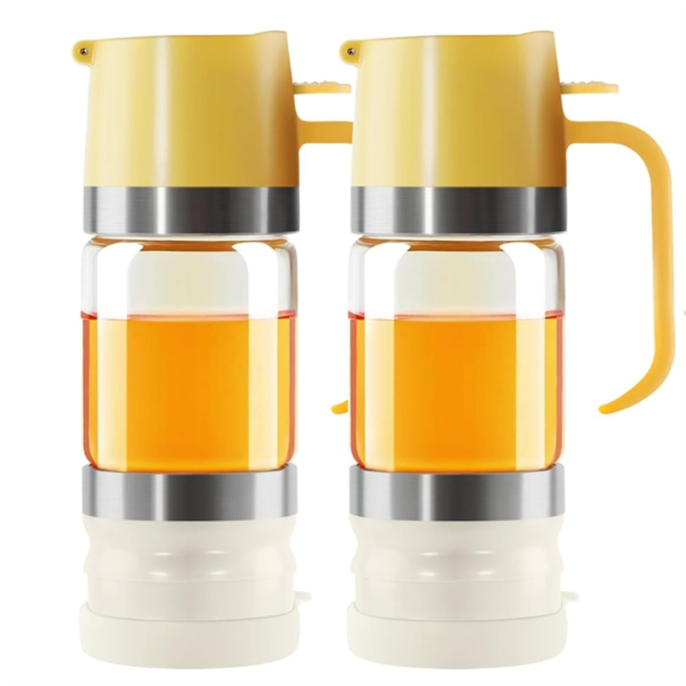 2 Stuks 10Oz/300Ml Honingdispenser Zonder Druppelen - Sirooppompdispenser-image
