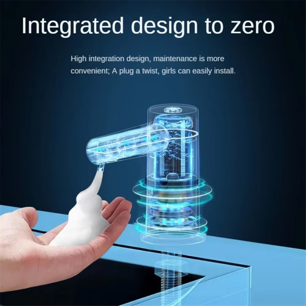 Countertop Sink Faucet Soap Dispenser Infrared Induction Grey 4851108241675