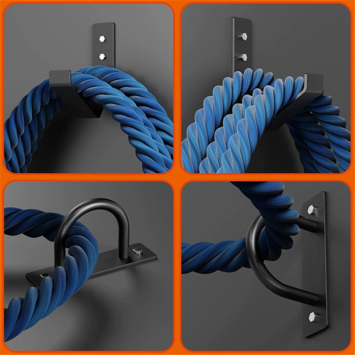 Rope Wall Anchor Kit Wall Mounted Training Rope Storage Tool 1