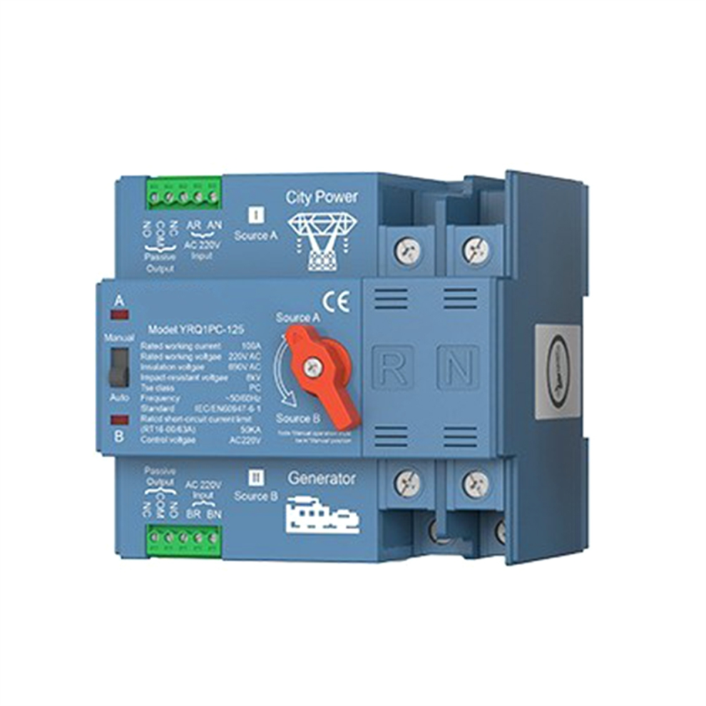 Ats Dual Power Automatic Transfer Switch For Generator 125A 2P 4851108241408