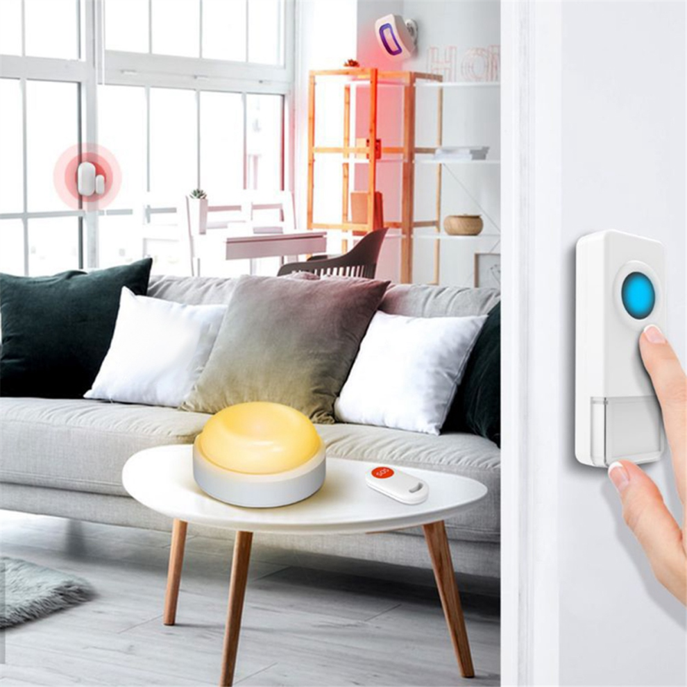 Système de notification de carillon de courrier d'alarme de boîte aux lettres avec lumière LED clignotante