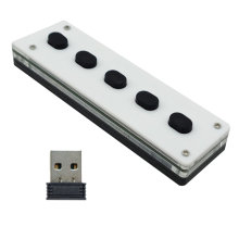 Silent Silicone Bluetooth Custom Programming Macro Keyboard 5-Keys