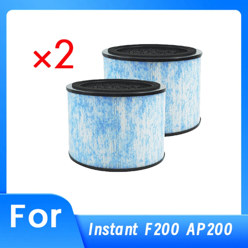 Markenlos For Instant Ap200 F200 Filter 3-In-1 Hepa Replacement Filters 2Pcs