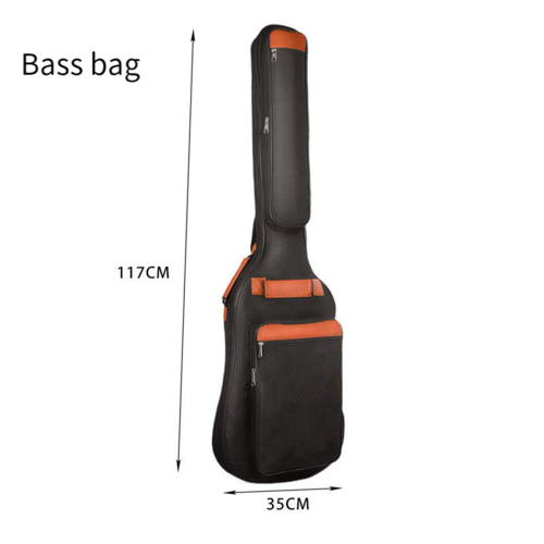 Bolsa acolchoada para baixo elétrico de 46 polegadas para mochilas de instrumentos musicais 1