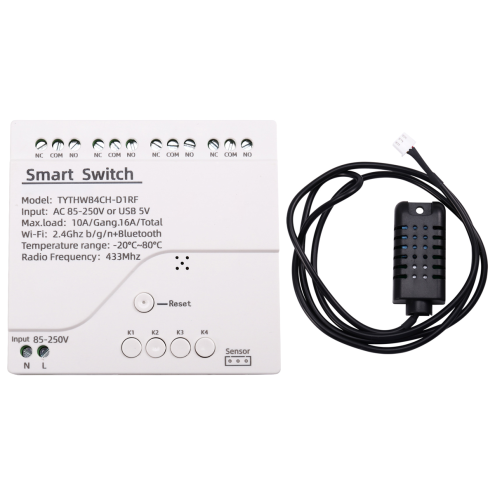Tuya Wifi Smart Switch Temperature Humidity Sensor Monitor 4851108258871
