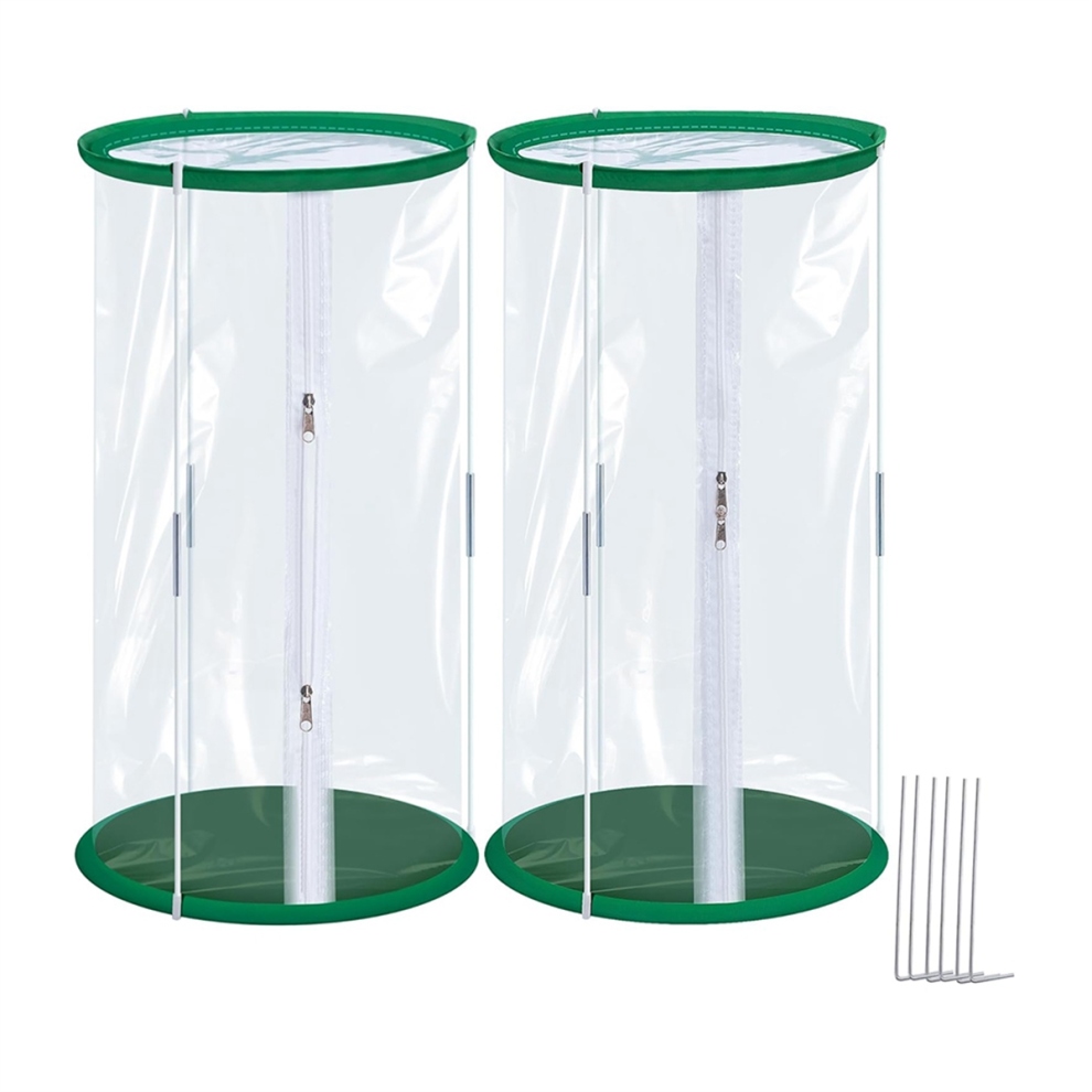 Lot de 2 mini-serres en PVC, 60 x 30 cm, housse pour mini-serre