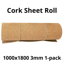 Cork Sheet Roll 3mm - 1000x1800mm - 1pack