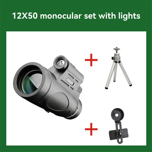 Μονόφθαλμα 12x50 BAK4 Prism Portable HD Μονόφθαλμα, Σετ 2