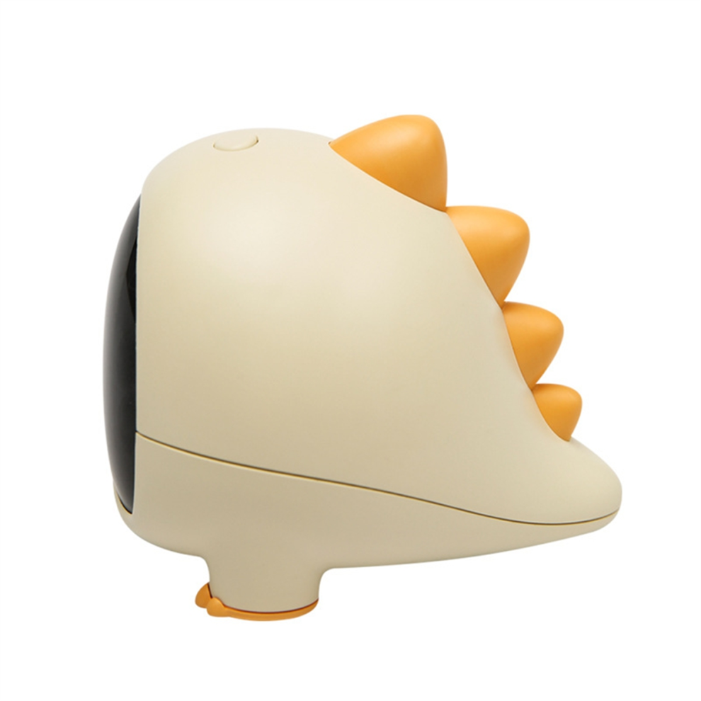 Reloj Despertador De Dinosaurio De Dibujos Animados, Reloj De Mesa Recargable, Amarillo-image