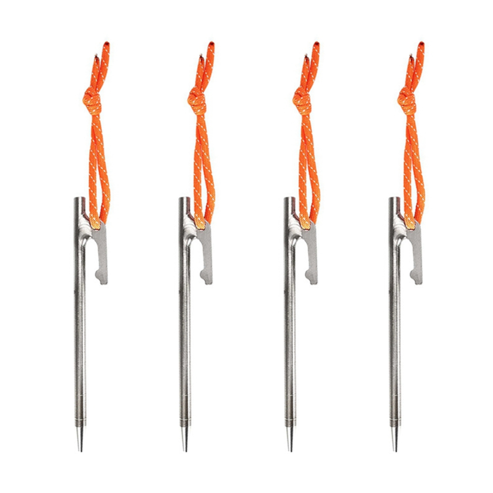 Piquets de tente en alliage de titane, clous de tente de camping, 24 cm
