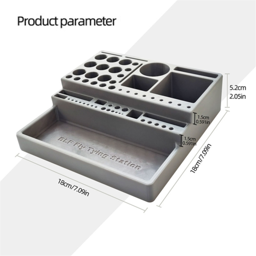 Fly Tying Fishing Kit Organizer Compact Practical Fly Tying Tool 1