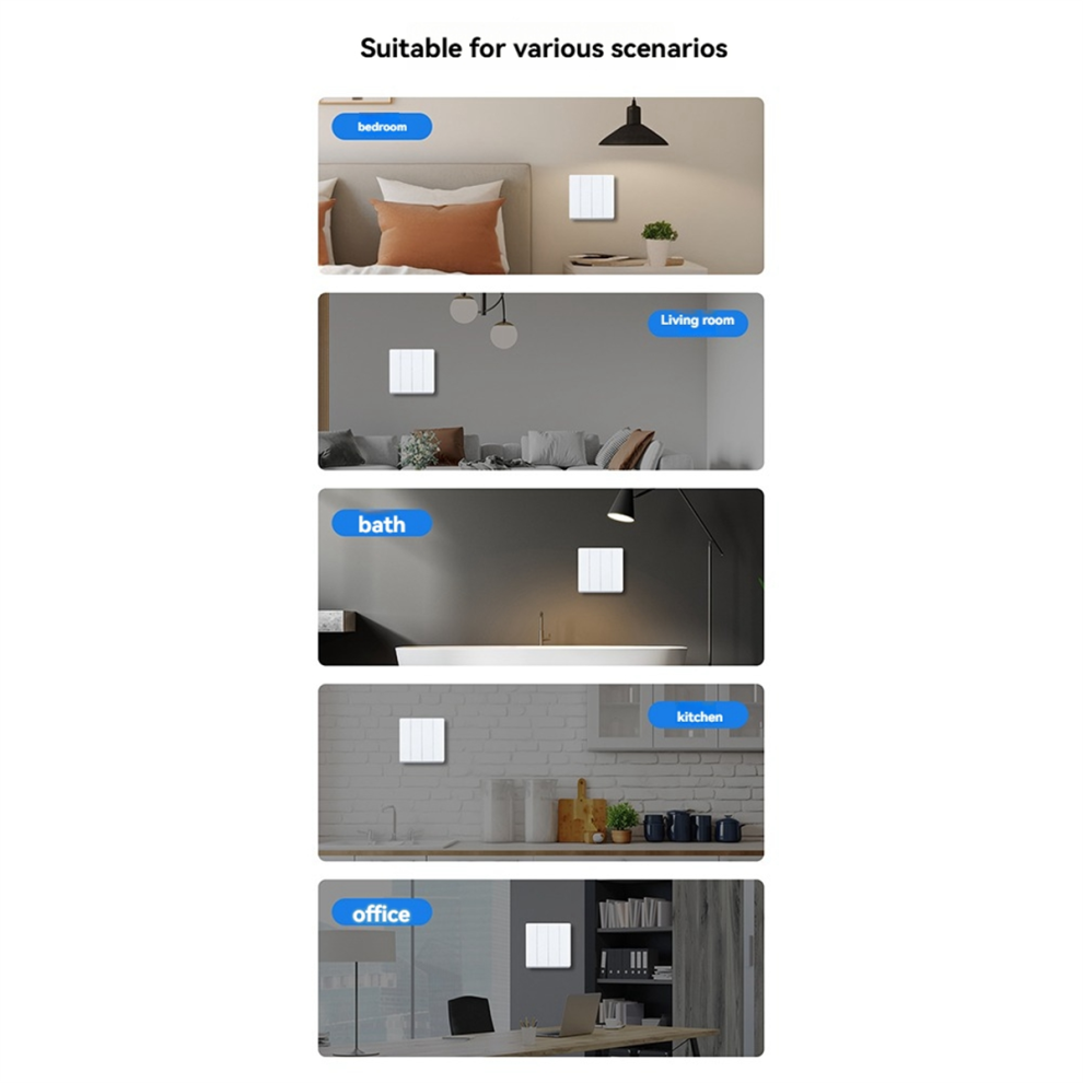 Tuya Zigbee Smart Wall Switch Single Zero Fire Universal Smart Home A 4851108267248