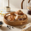 Rattan-Serviertablett 30 cm, geflochtene Serviertabletts mit Griffen 2