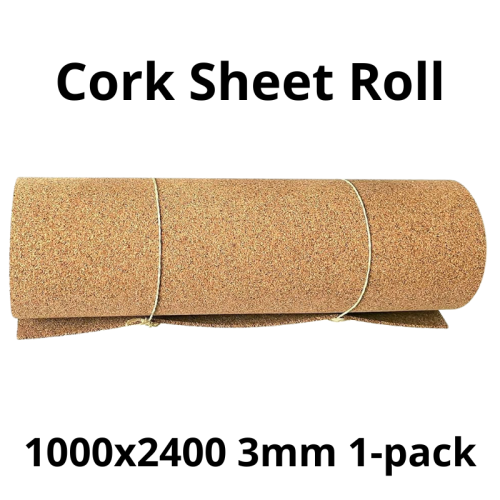 Cork Sheet Roll 3mm - 1000x2400mm - 1pack