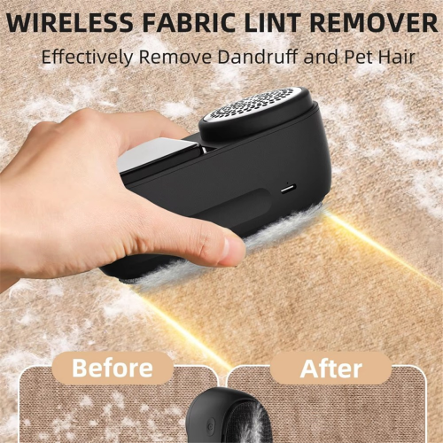 Removedor de pelos e barbeador de tecidos recarregável USB 2 em 1 1