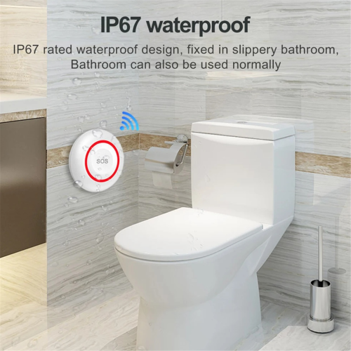 WiFi SOS Alarm Button Battery Rechargeable Elderly Smart Emergency 2