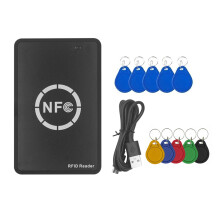 Lecteur/enregistreur de puces intelligentes RFID NFC + duplicateur RFID porte-clés 5XUID/CUID