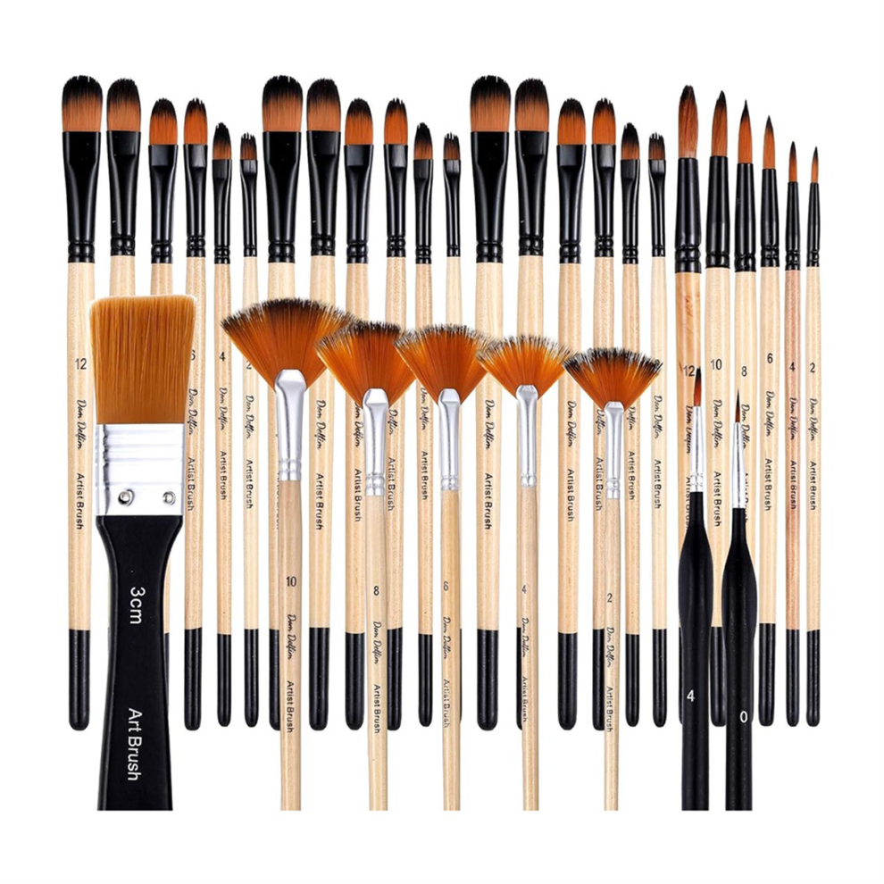 Set Di Pennelli Da 32 Pezzi, Serie Artist, Per Artisti E Principianti