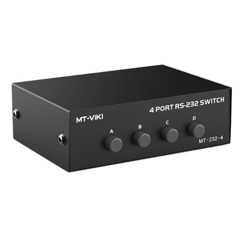 RS232 Switch 4 in 1 Out RS232 Serial DB9 Pin Switcher 4x1 PC 2