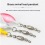 10Pcs Iscas de pesca de metal com gancho 7