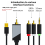 Câble de conversion audio numérique vers analogique, 3 mètres 5