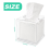 Κάλυμμα Tissue Box Square, Clear Acrylic Tissue Box στήριγμα 2