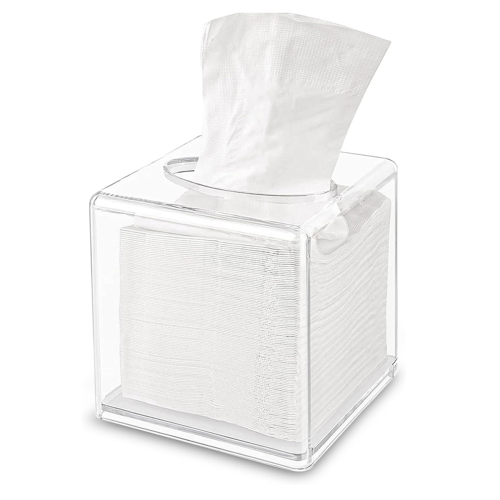 Κάλυμμα Tissue Box Square, Clear Acrylic Tissue Box στήριγμα